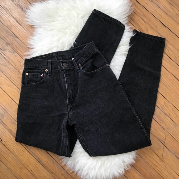 Levi's Denim - Levi’s Vintage Tapered High Rise Black Mom Jeans